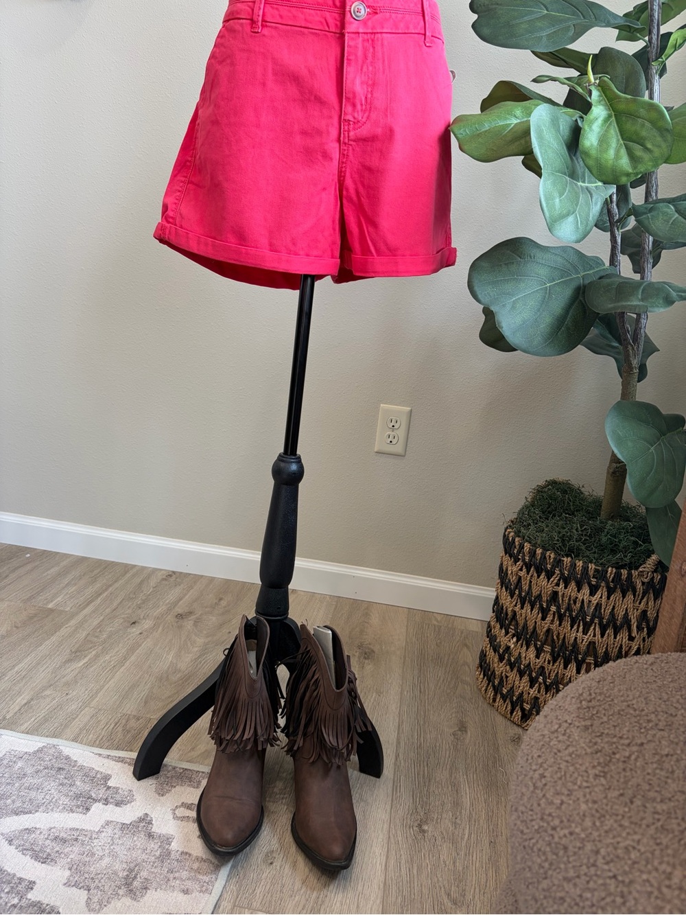 Maurices Hot red Denim Jean Shorts